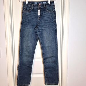 The Children's Place Boys Straight Leg Dark Blue Denim Jeans Size 14
